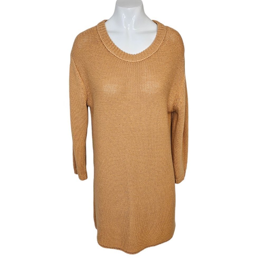 Aritzia  Wilfred Le Fou Linen Blend Knit Sweater Tunic Dress Size XXS